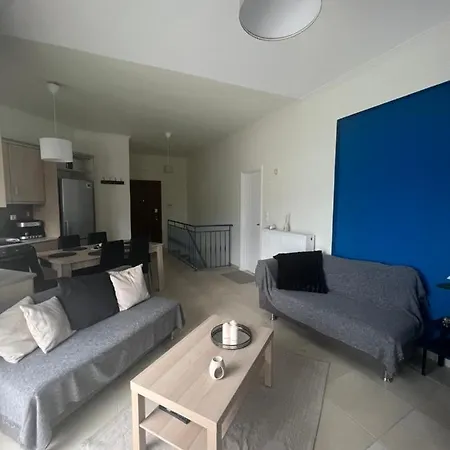 Blue And White Apartment