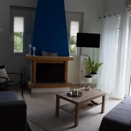 Blue And White Apartment Schinias